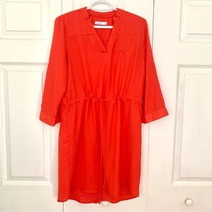 REITMANS Red Drawstring Dress Women’s Size Medium
